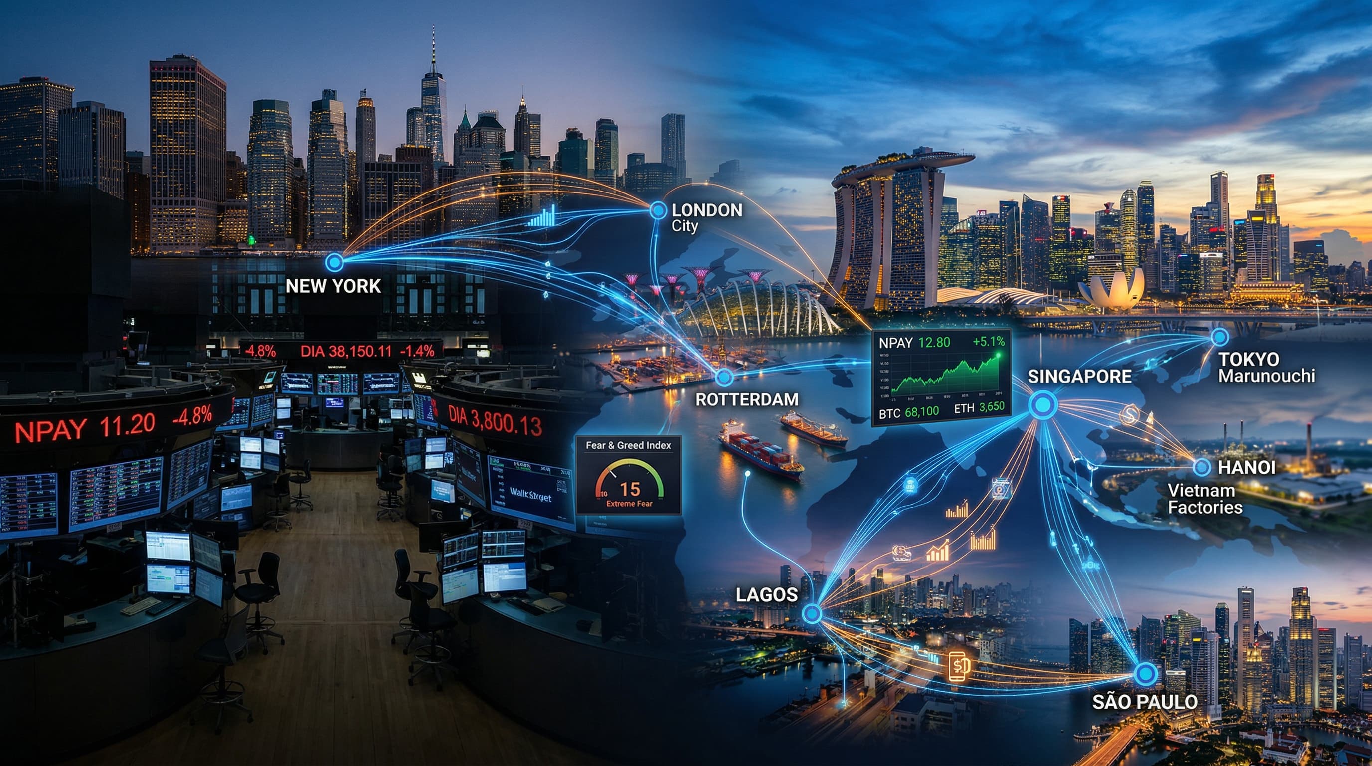 AI Stock NPAY Drops 15% to $11.20 USD Amid Global Fintech Rally