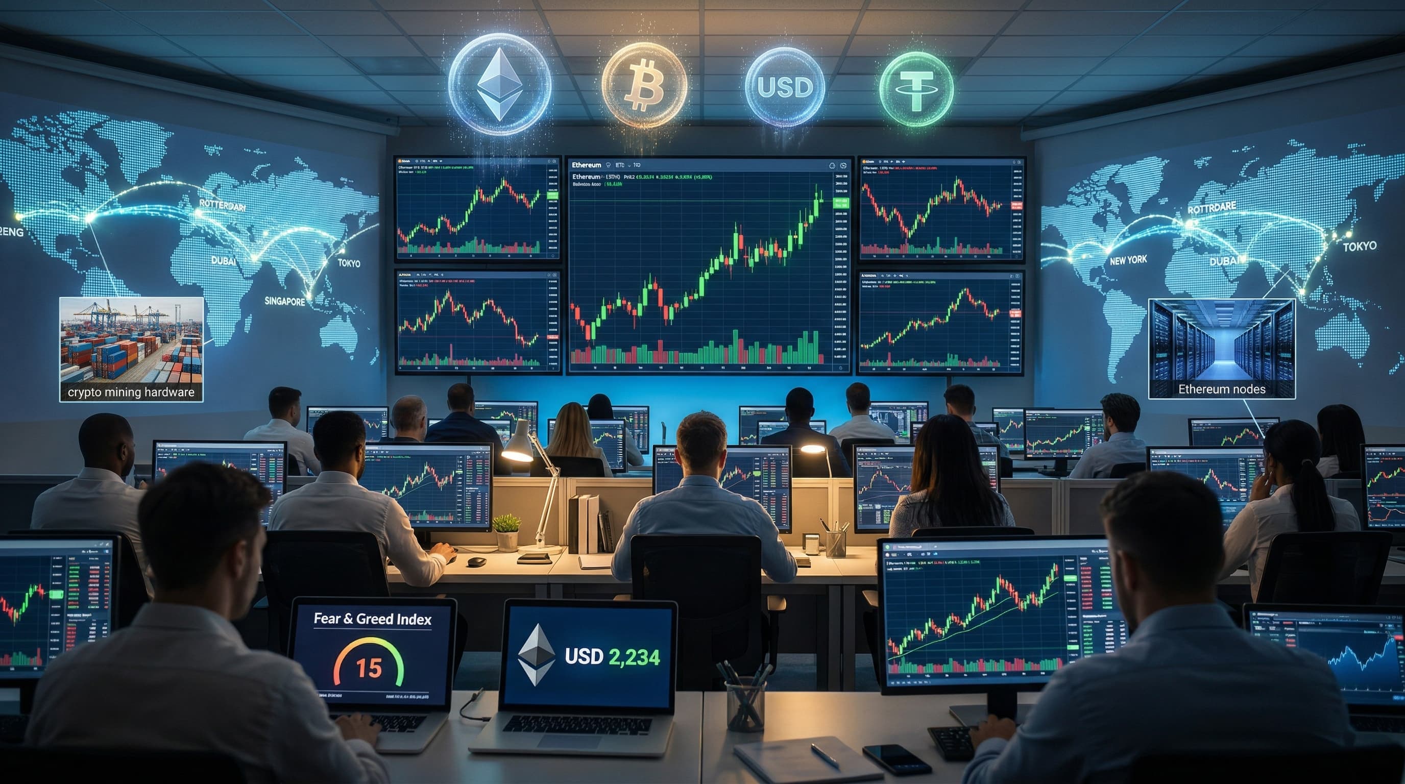 Ethereum Price Climbs 2.1% to USD 2,234 Amid Extreme Fear