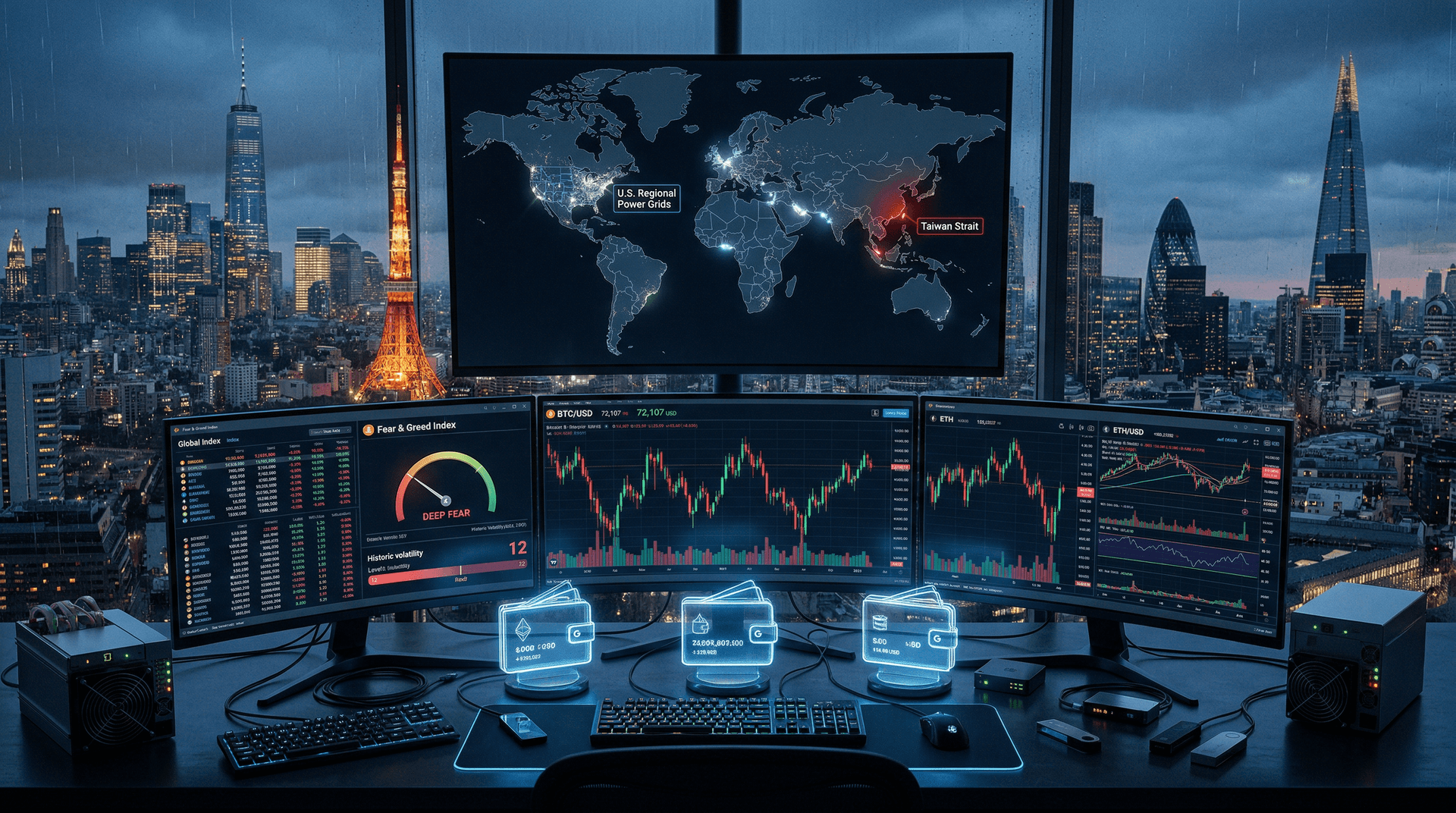 Bitcoin Price April 13 2026 Hits USD 72,107 as Fear Index Drops to 12