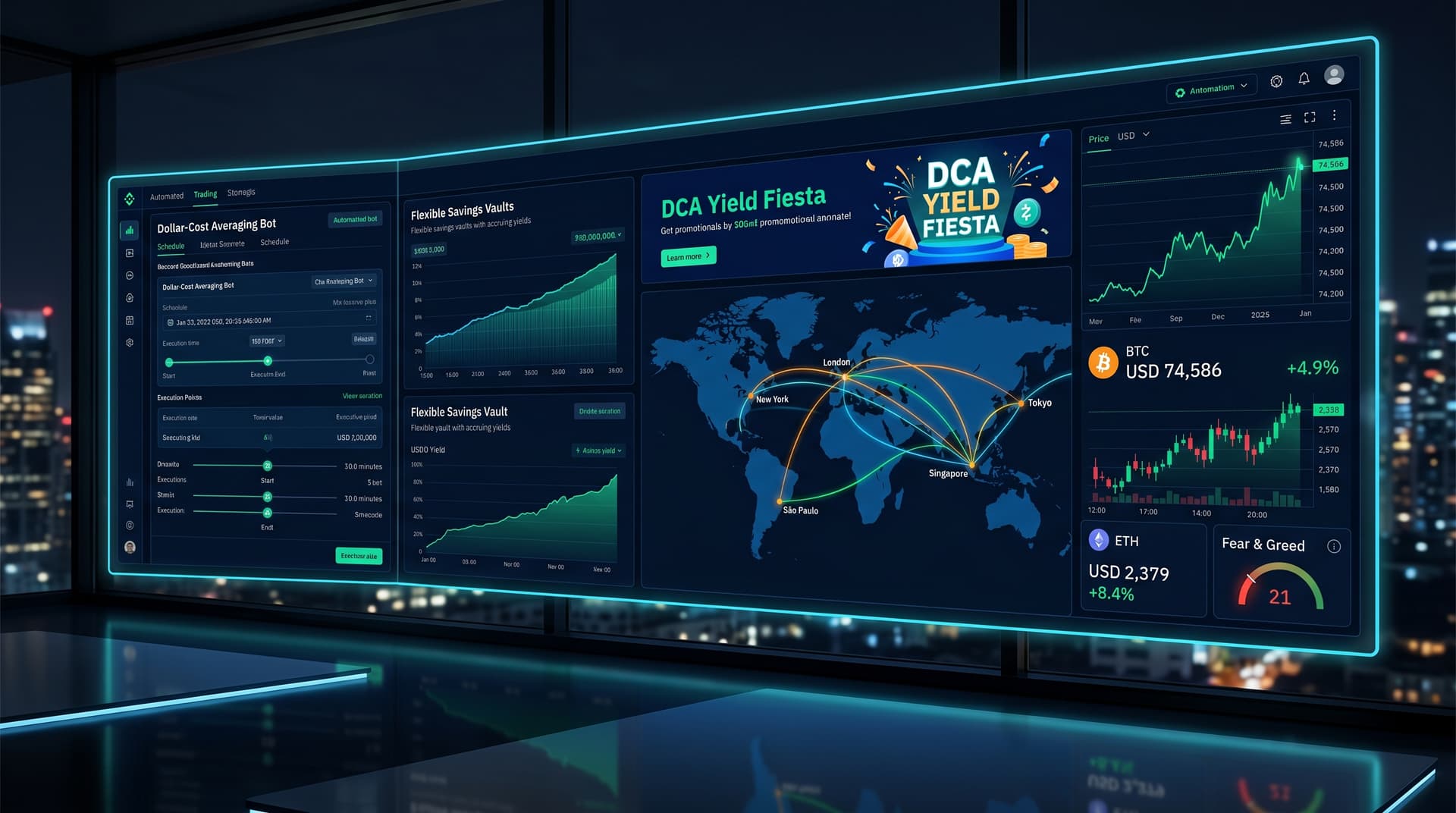 Bybit DCA Bots Launch Flexible Savings as BTC Surges to USD 74,586