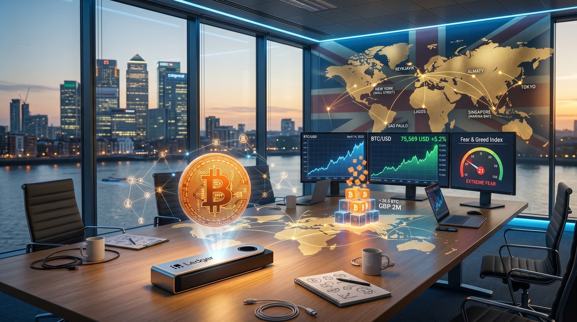 Stack BTC Bitcoin Buys GBP 2M as BTC Surges 5.2% to USD 75,569