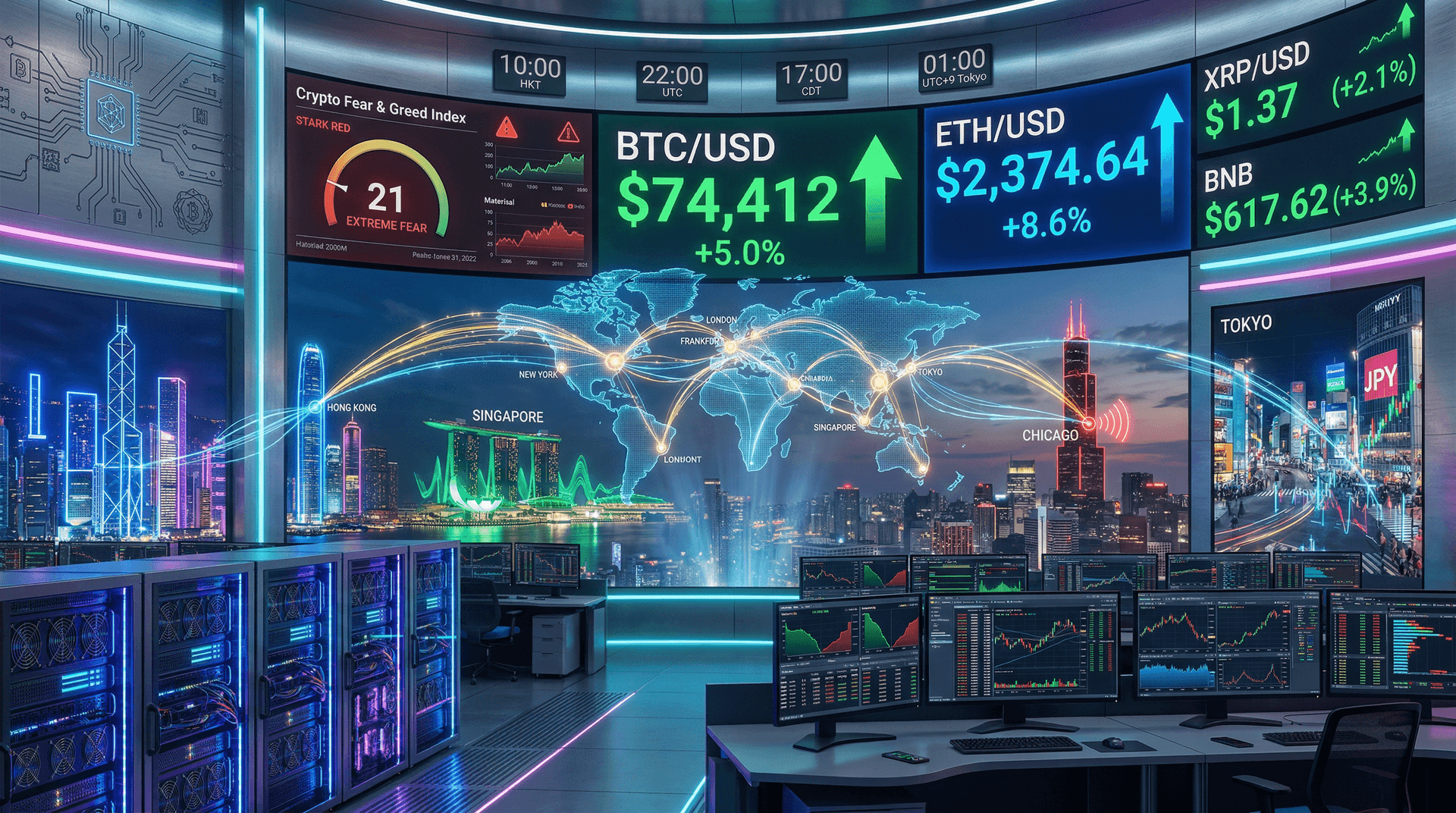 GCEX Cumberland Partnership Boosts Liquidity 25% as BTC Hits $74K