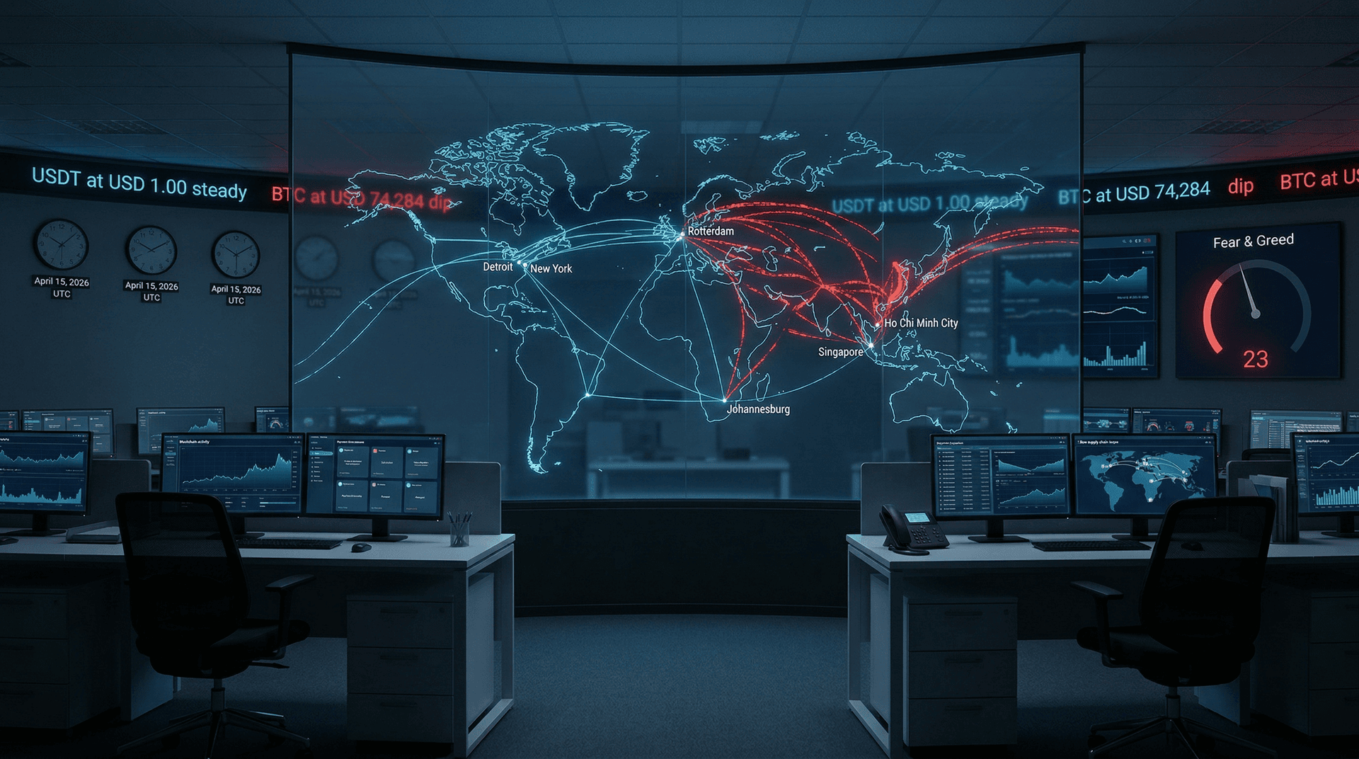 Stablecoin Payments Adoption Lags Amid USDT Peg, Fear Index 23