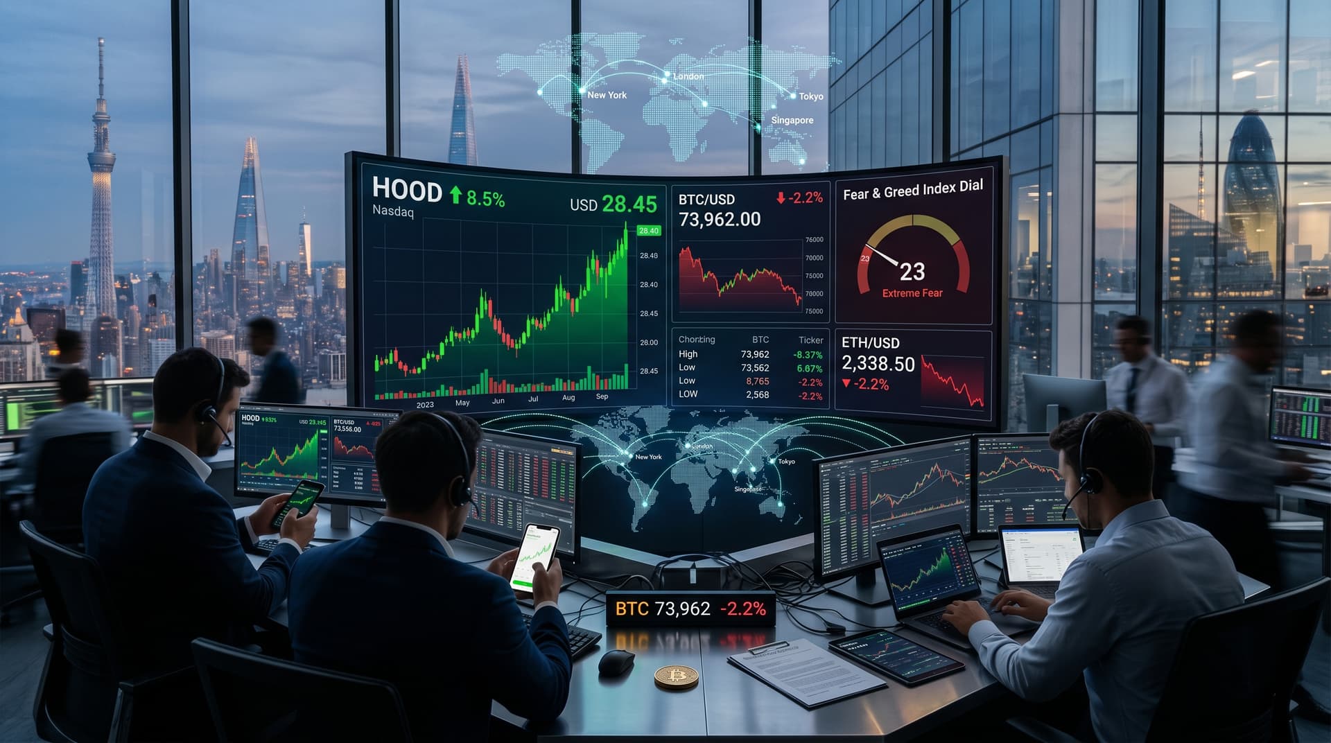 Robinhood Stock Surges 8.5% on SEC Pivot as Crypto Fear Hits 23