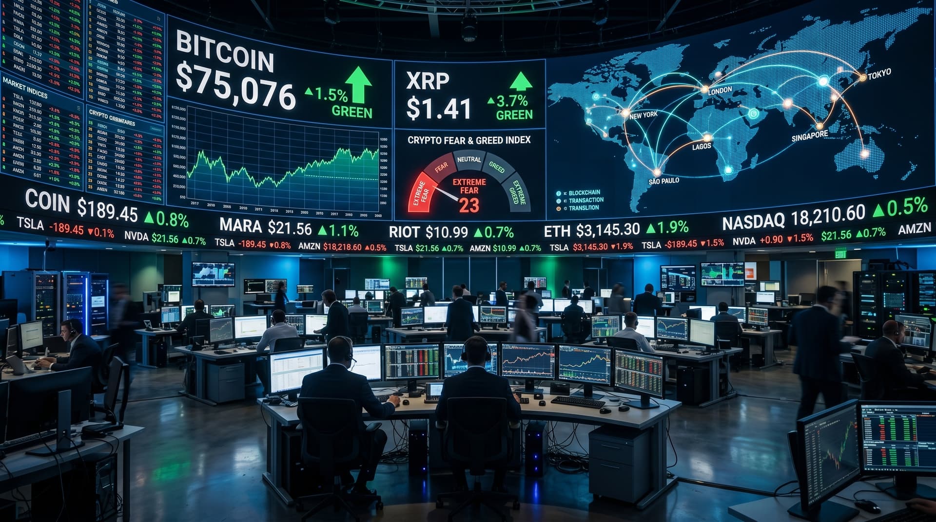 3 Promising Cryptocurrency Stocks Surge as Fear & Greed Index Hits 23