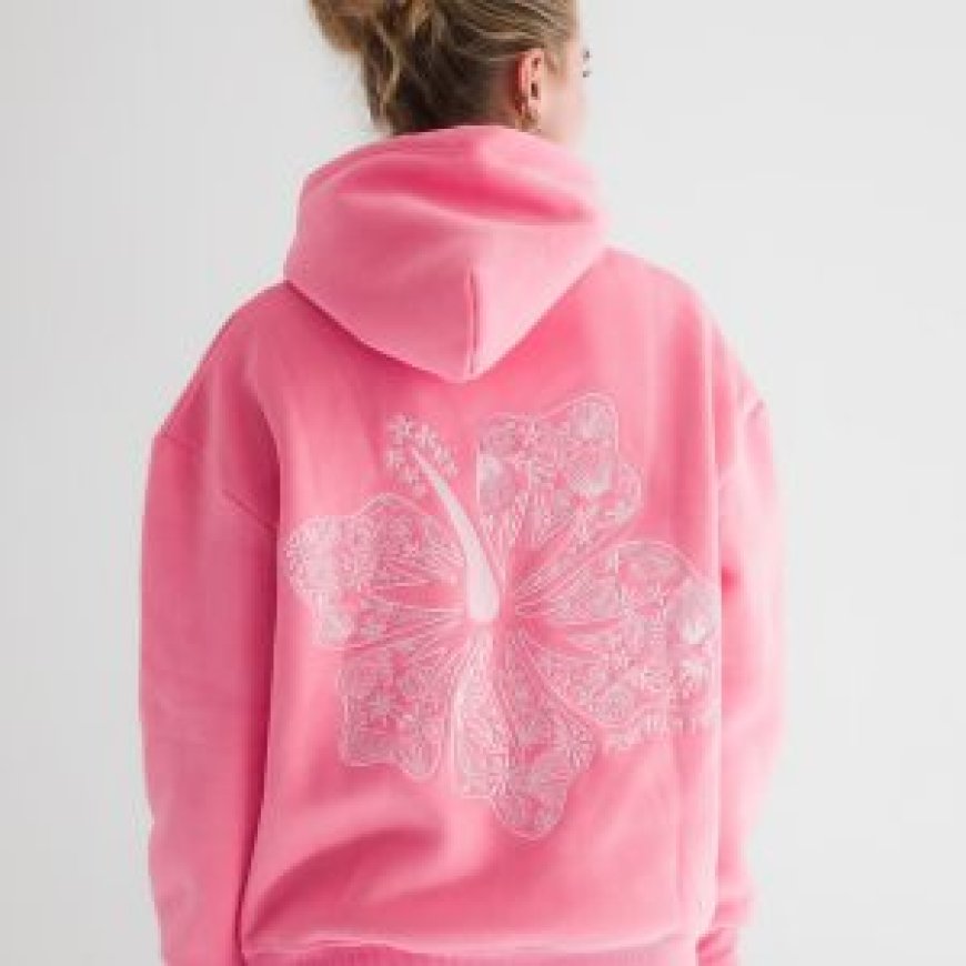 Discover the Comfort and Style of Pink Palm Puff Hoodie
