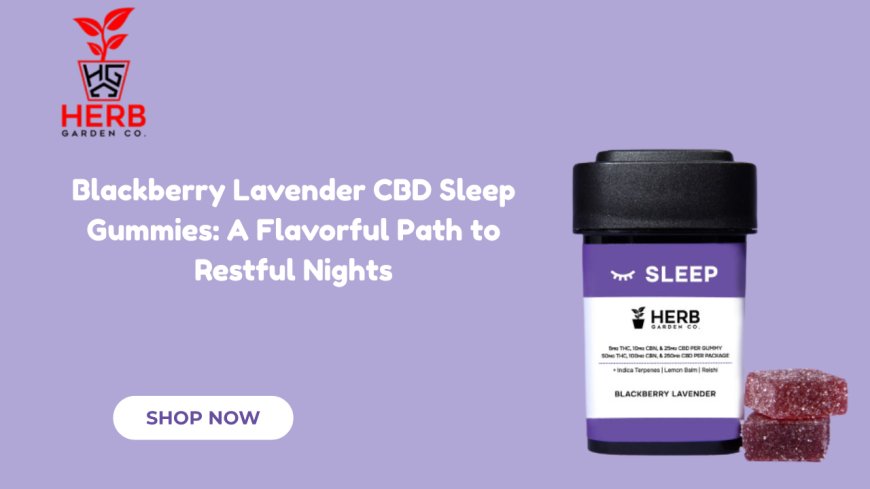 Blackberry Lavender CBD Sleep Gummies: A Flavorful Path to Restful Nights