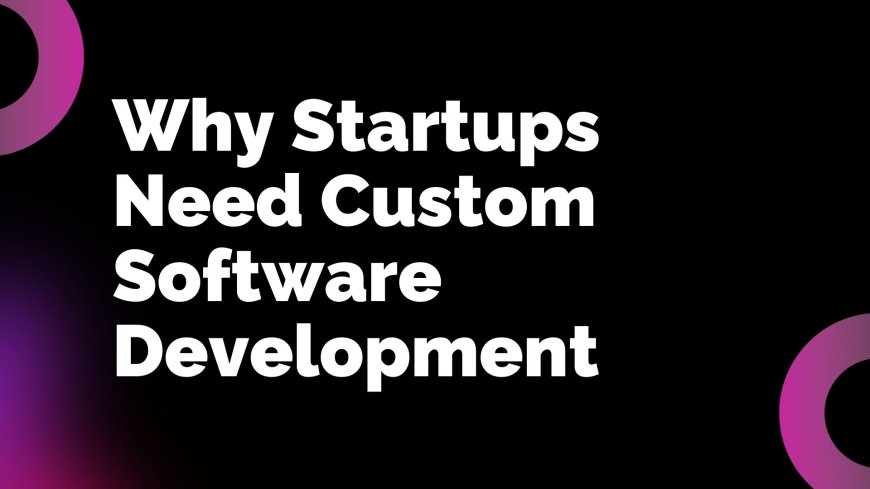 Why Startups Need Custom Software Development