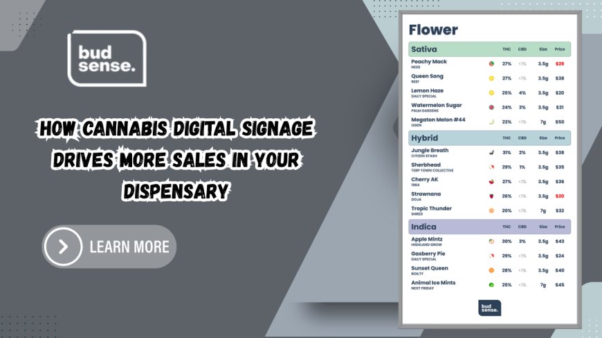 How Cannabis Digital Signage Drives More Sales In Your Dispensary