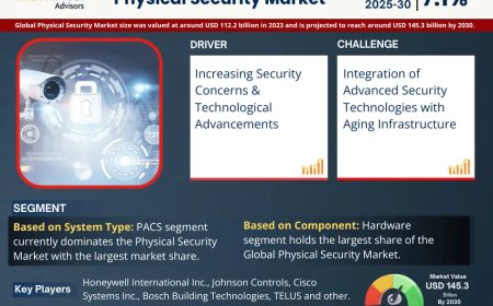 Physical Security Market Insights, Share & Growth Trends 2025-30